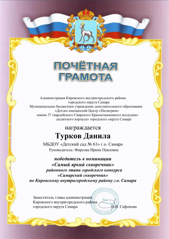 Турков Данила 