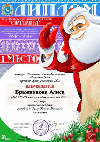 Бражникова Алиса ЧУДО-ЗИМА