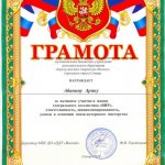 Грамота ЦДТ _Восход_ Арина Абанина-2019