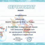 Сертификат, БЕЗопасный Новый год