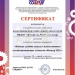 Сертификат участников Фликер 2021